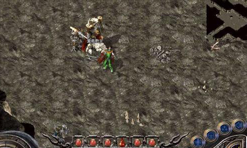 如何捡起爆在sf999传奇游戏洞口的装备?